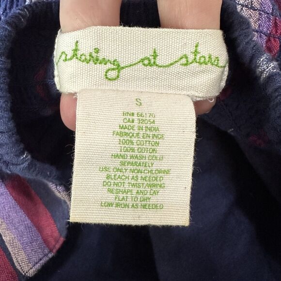 Urban Outfitters Staring At Stars Romper S Strapless Pockets Smocked Summer - Picture 8 of 8